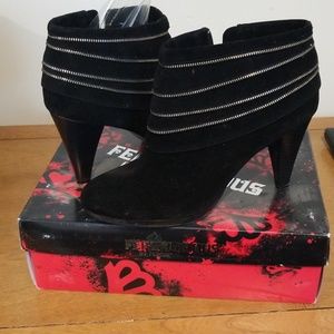 Fergie suede booties, new never used